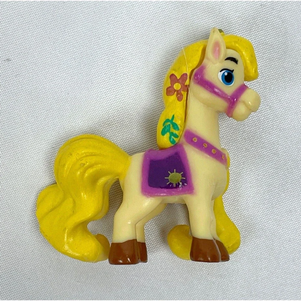 Disney Palace Pets Mini Figures Small Horses Blue Pink Yellow Rapunzel‎ Pony